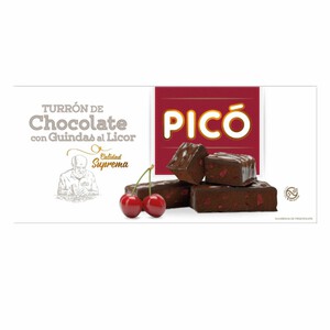Imagen de PICÓ Torró de xocolata amb guindes al licor