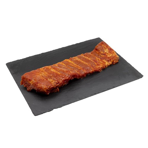 PORC Tira de costella de porc adobada amb salsa barbacoa