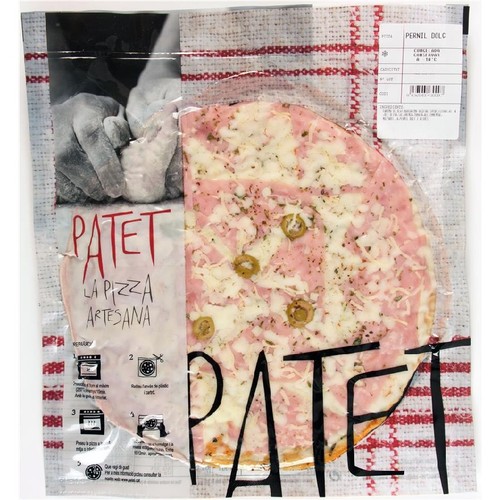 PATET Pizza de pernil dolç