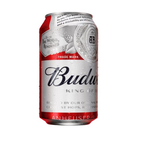 BUDWEISER Cervesa americana en llauna