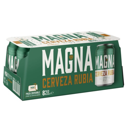 SAN MIGUEL Cervesa Magna 8x33 cl en llauna
