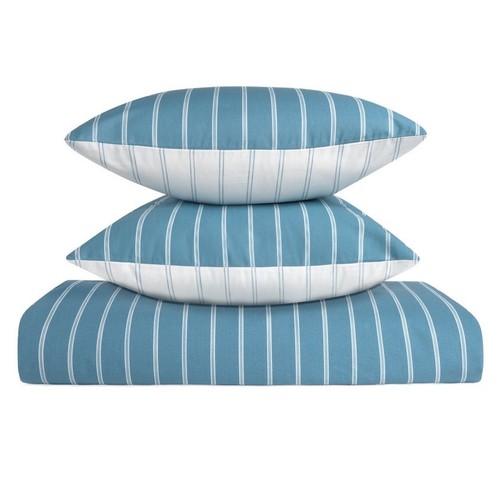 HOME INTERIORS Joc 1 funda nòrdica i 2 fundes de coixí blau 90 cm