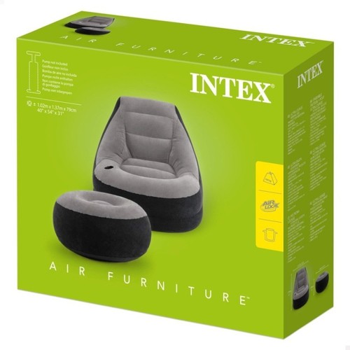 INTEX Silló inflable amb reposapeus 102x79cm