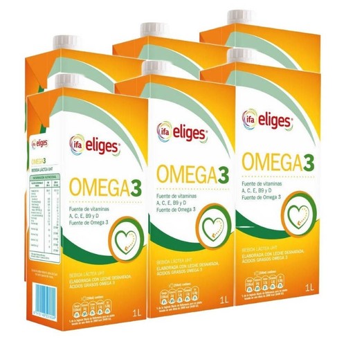 IFA Beguda làctia enriquida amb Omega3 6 x 1 L en cartró