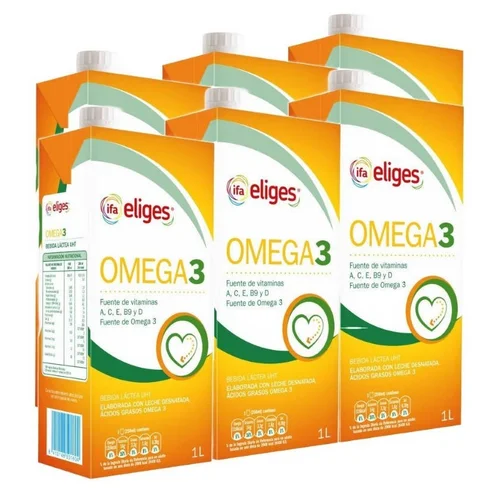 FLORA FOLIC B Bebida láctea Folic B entera 6x1L en cartón