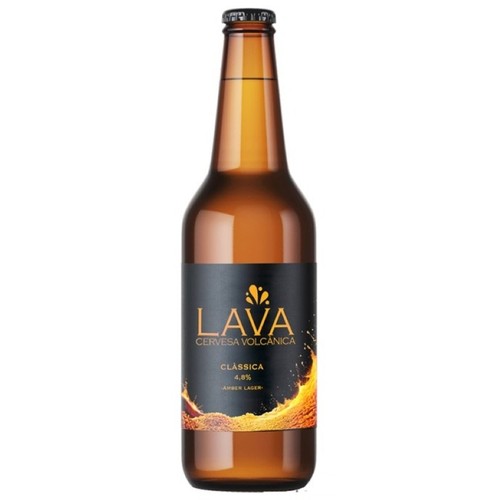 LAVA Cervesa clàssica Amber Lager Km0 en ampolla