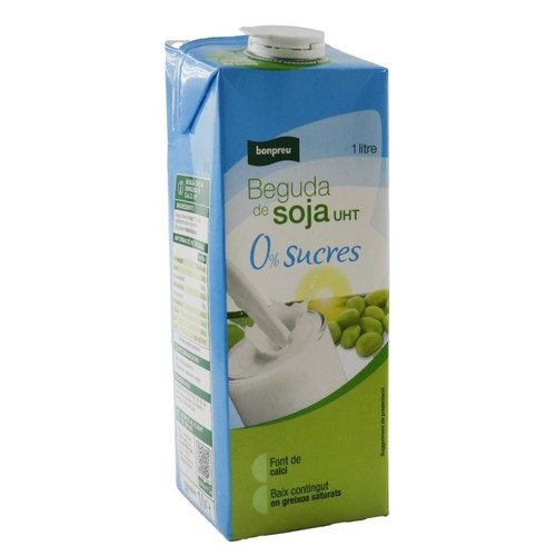 BONPREU Beguda de soja UHT 0% sucres