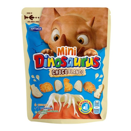 ARTIACH Galetes Mini Dinosaurus de xocolata blanca