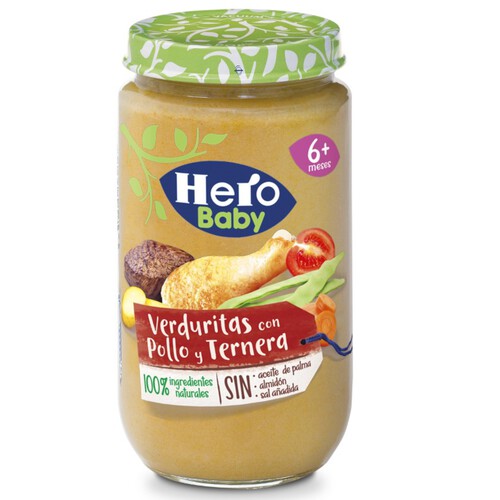 HERO BABY Potet de verduretes amb pollastre i vedella