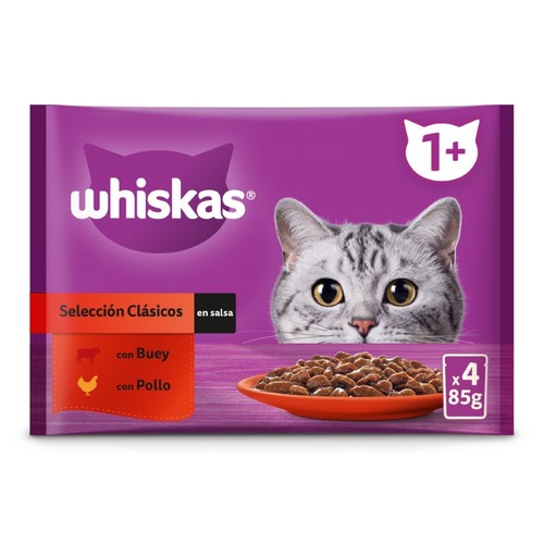 WHISKAS Menjar de selecció de carn per a gat