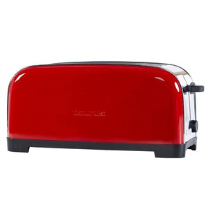 Imagen de TAURUS Torradora vintage de color vermell amb 2 ranures