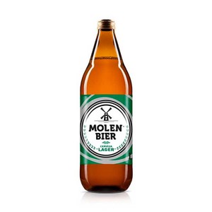 Cerveza lager en botella