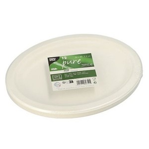 Imagen de PAPSTAR Plat oval de canya de sucre Pure de 26cm