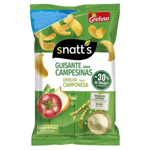 SNATT'S Snacks de pèsols amb gust de camperoles