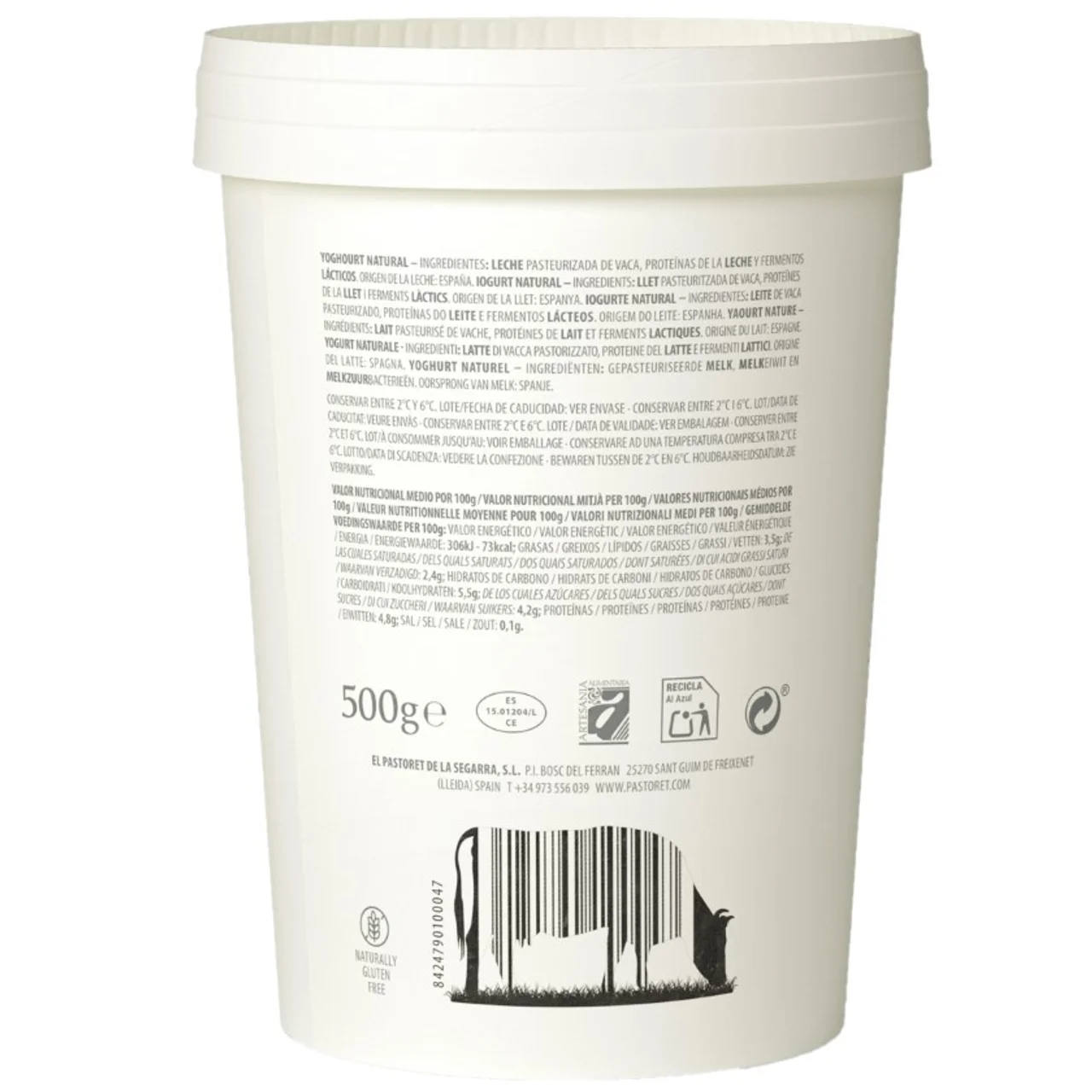 Yogur natural artesano