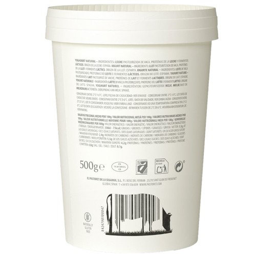 EL PASTORET Iogurt natural artesà