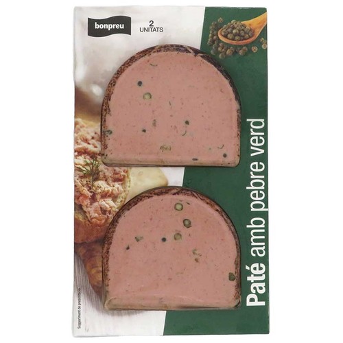 BONPREU Paté amb pebre verd
