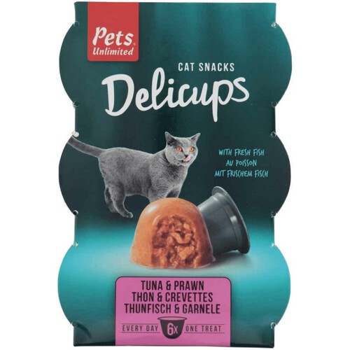 PETS UNLIMITED Snack de tonyina i gambes per a gat adult
