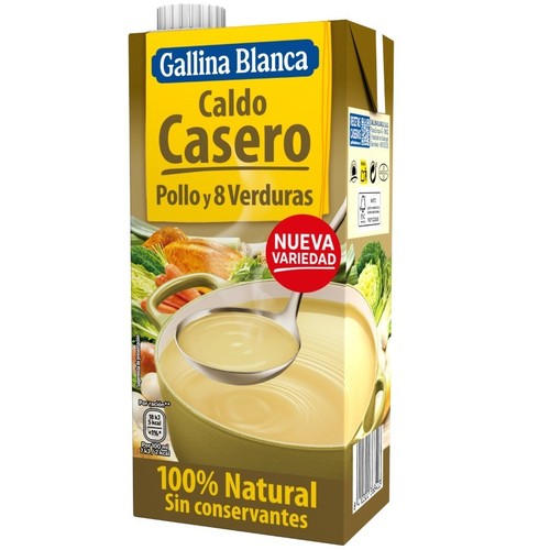 GALLINA BLANCA Brou casolà de pollastre i 8 verdures