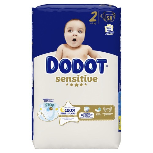 DODOT SENSITIVE Bolquers T2 (4-8 kg)