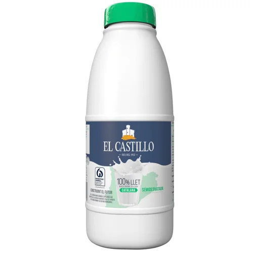 Leche entera en botella