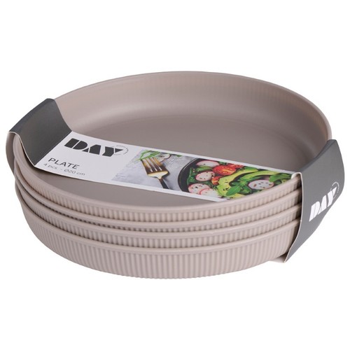  Joc de plats de color 20 cm 4 peces