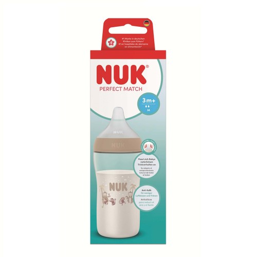 NUK Biberó amb tetina de silicona M + 3 mesos
