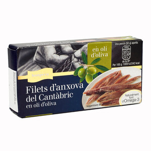 BONPREU Filets d'anxova Cantàbric en oli d'oliva