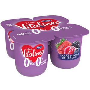 VITALINEA Iogurt 0% sabor fruites del bosc