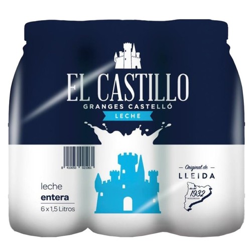 CASTILLO Llet sencera 6x1,5L en ampolla