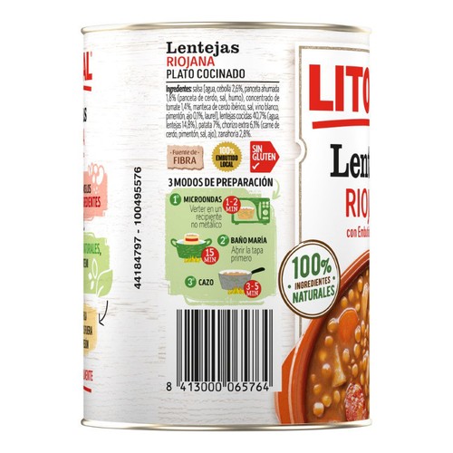 LITORAL Llenties a la riojana