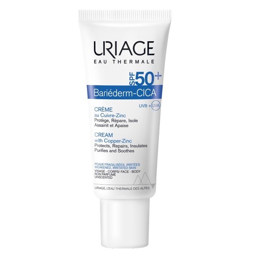 URIAGE Crema solar Bariederm CICA FPS 50+