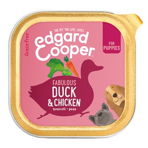 EDGARD & COOPER Comida húmeda pato y pollo para perro 0.3kg