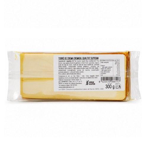 BONPREU Torró artesà de crema cremada