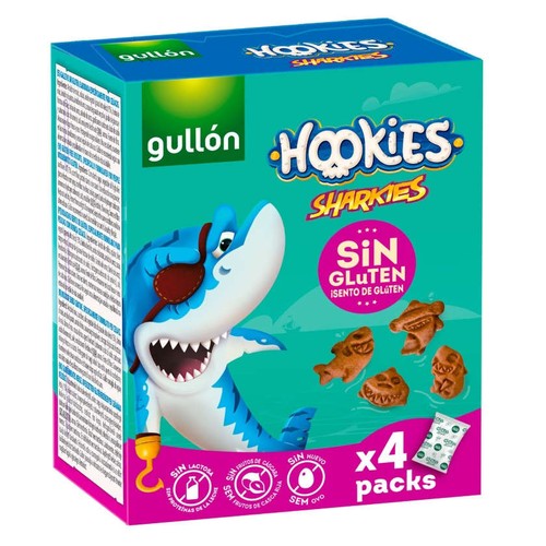 GULLÓN Galetes amb cacau sense gluten Sharkies