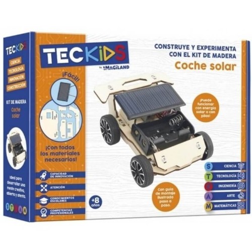 TECKIDS Pack construcció fusta cotxe sol