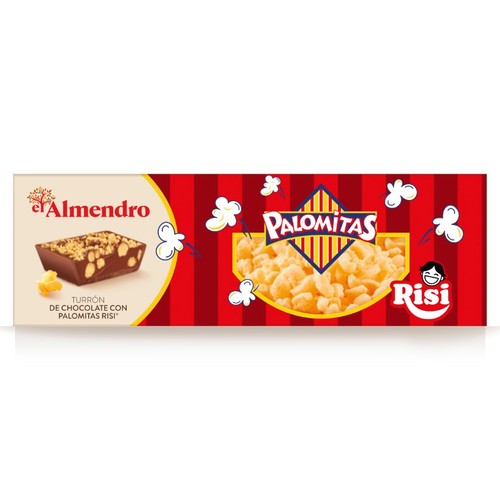 EL ALMENDRO Torró de xocolata amb crispetes Risi
