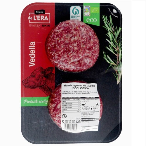 BONPREU DE L'ERA Hamburguesa de vedella ecològica