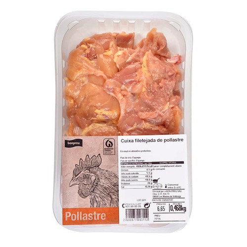 BONPREU Cuixa de pollastre filetejat