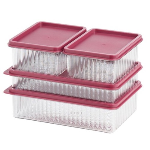  Set 4 hermètics apilables