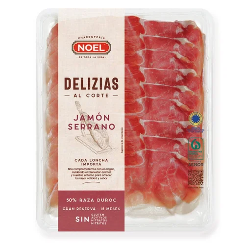 Jamón cocido extra 50% Duroc petalos