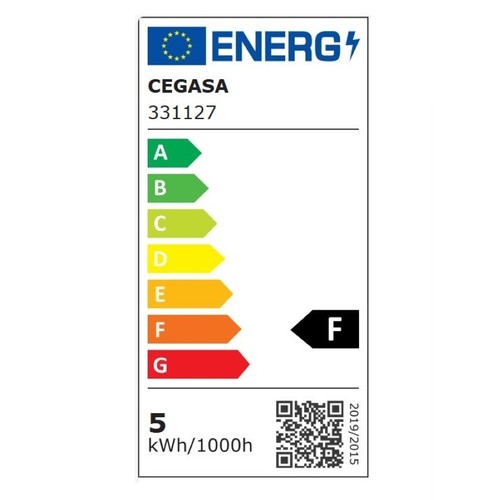CEGASA Bombeta Led E27 llum freda 5W-6.500K