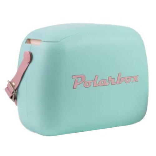 POLARBOX Nevera portàtil de color verd i rosa 6 L