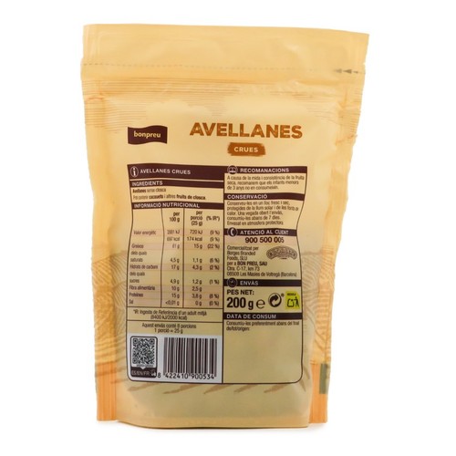 BONPREU Avellanes crues
