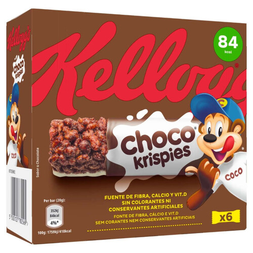 KELLOGG'S Barretes amb xocolata Choco Krispies