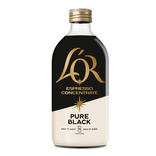 L'OR Cafè líquid concentrat Pure Black en ampolla
