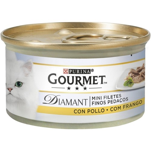 GOURMET DIAMANT Menjar mini filets de pollastre per a gat adult