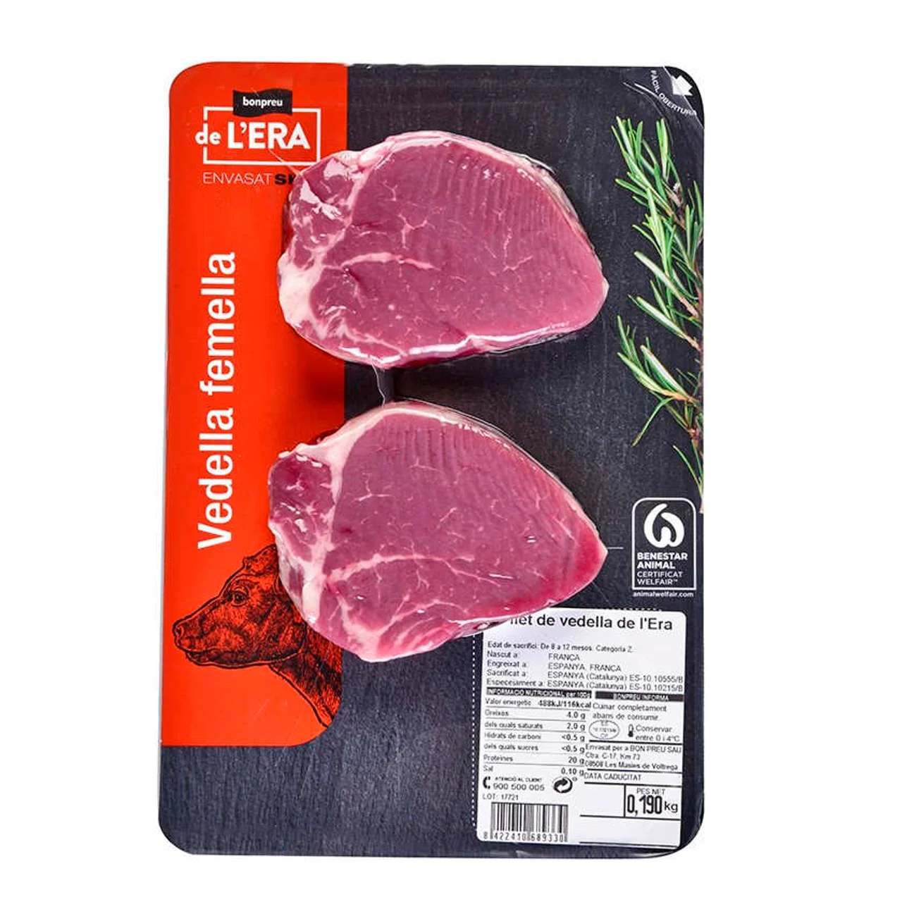 BONPREU DE L'ERA Solomillo de ternera