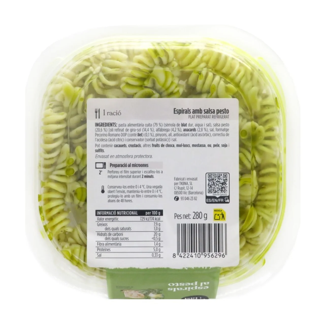 TERRA I TAST Espirales al pesto