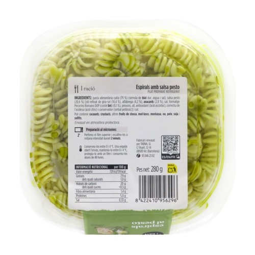 TERRA I TAST Espirals al pesto